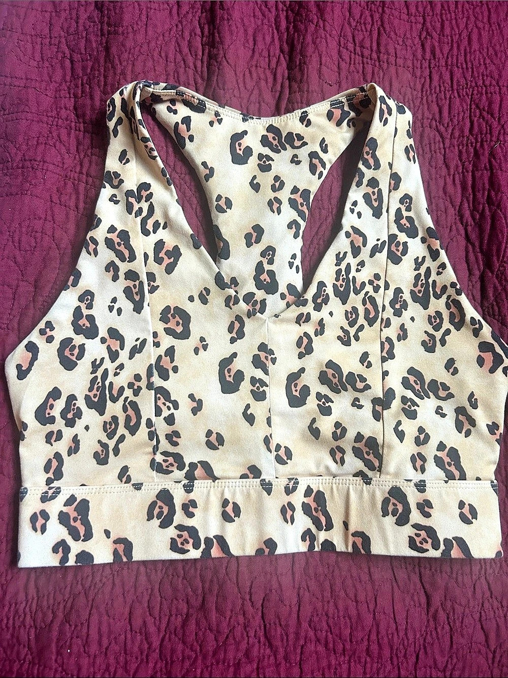 Fabletics Leopard Print Sports Bra